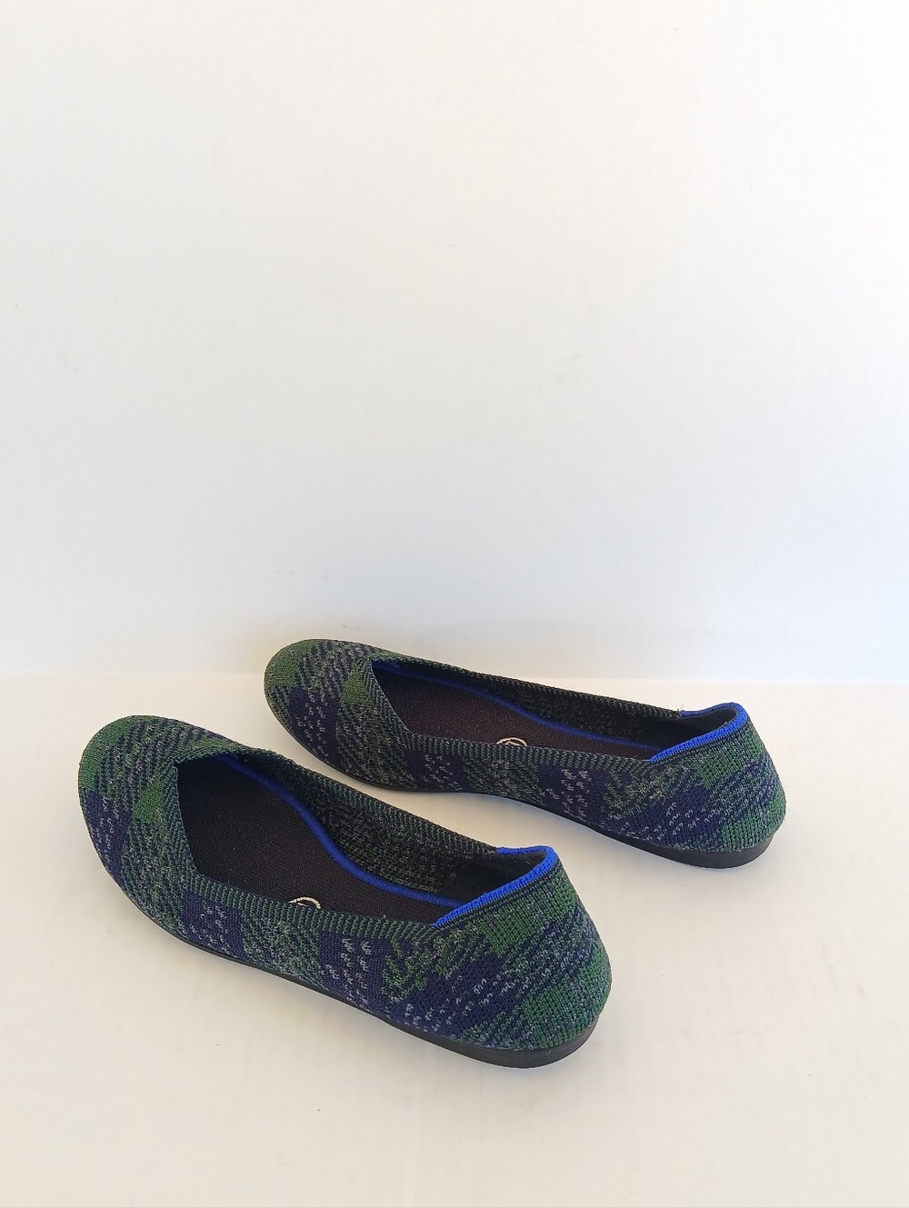 Rothy's The Flat In Forest Tartan Plaid Women's Size 8 - Picture 4 of 8